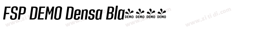 FSP DEMO Densa Bla字体转换 FSP DEMO Densa Bla字体转换